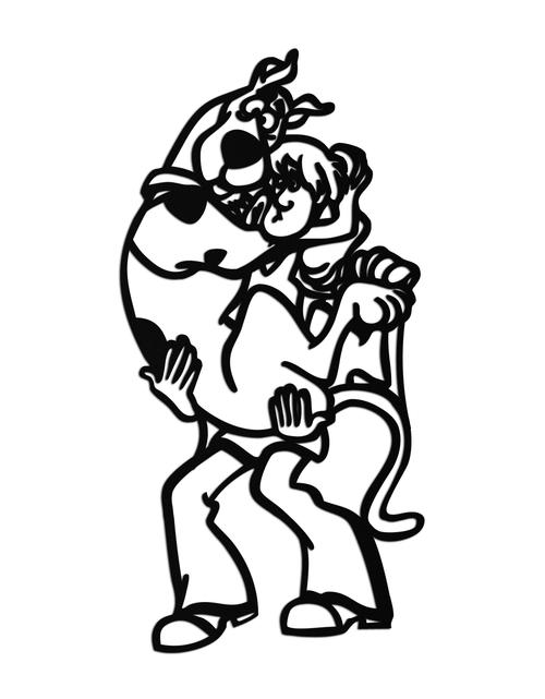 Load image into Gallery viewer, Shaggy Metal Wall Art – Scooby-Doo-Inspired Silhouette for Cartoon Fans- KAF656
