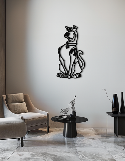 Load image into Gallery viewer, Scooby-Doo Metal Wall Art – Iconic Cartoon Character Silhouette for Fans- KAF657
