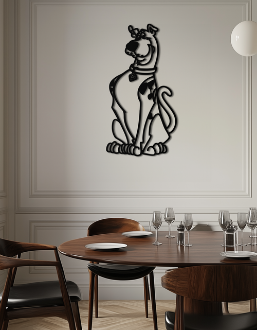 Load image into Gallery viewer, Scooby-Doo Metal Wall Art – Iconic Cartoon Character Silhouette for Fans- KAF657
