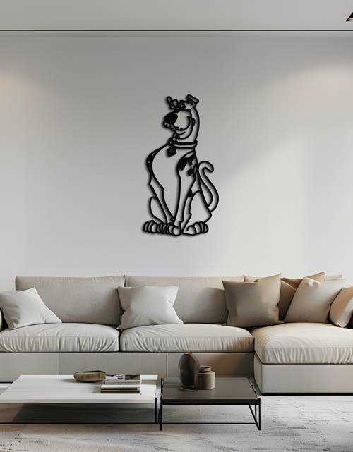 Load image into Gallery viewer, Scooby-Doo Metal Wall Art – Iconic Cartoon Character Silhouette for Fans- KAF657

