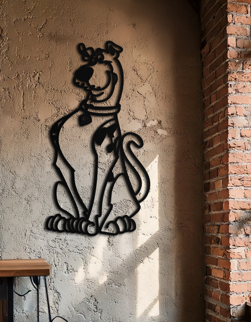 Load image into Gallery viewer, Scooby-Doo Metal Wall Art – Iconic Cartoon Character Silhouette for Fans- KAF657
