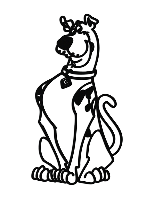 Load image into Gallery viewer, Scooby-Doo Metal Wall Art – Iconic Cartoon Character Silhouette for Fans- KAF657
