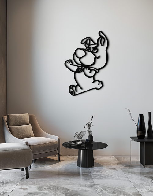 Load image into Gallery viewer, Scrappy-Doo Metal Wall Art – Playful Cartoon Character Silhouette for Fans- KAF658
