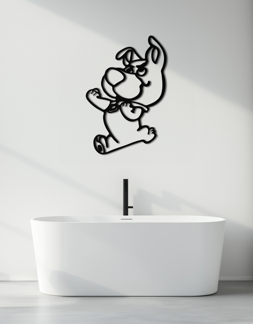 Load image into Gallery viewer, Scrappy-Doo Metal Wall Art – Playful Cartoon Character Silhouette for Fans- KAF658
