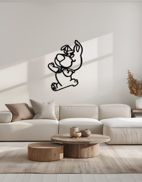 Load image into Gallery viewer, Scrappy-Doo Metal Wall Art – Playful Cartoon Character Silhouette for Fans- KAF658
