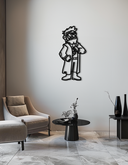 Load image into Gallery viewer, Stanford Pines Metal Wall Art – Gravity Falls-Inspired Silhouette for Fans- KAF664
