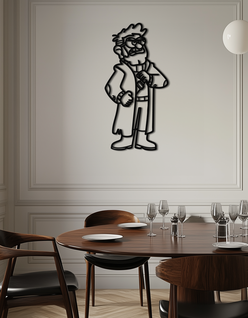 Load image into Gallery viewer, Stanford Pines Metal Wall Art – Gravity Falls-Inspired Silhouette for Fans- KAF664

