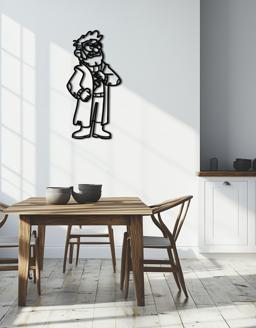 Load image into Gallery viewer, Stanford Pines Metal Wall Art – Gravity Falls-Inspired Silhouette for Fans- KAF664

