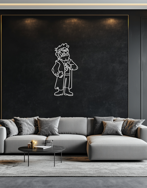 Load image into Gallery viewer, Stanford Pines Metal Wall Art – Gravity Falls-Inspired Silhouette for Fans- KAF664
