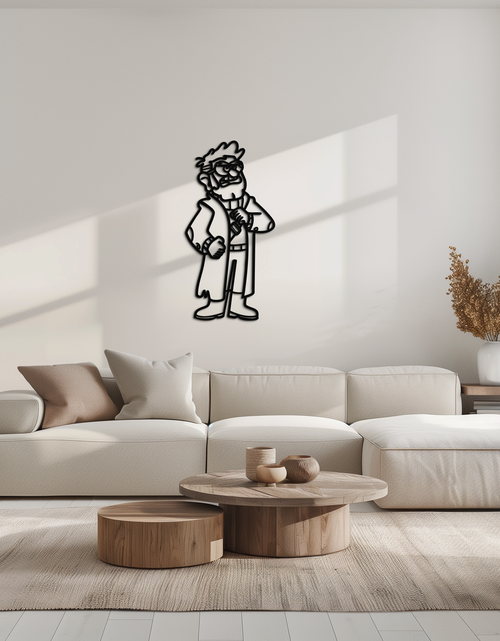 Load image into Gallery viewer, Stanford Pines Metal Wall Art – Gravity Falls-Inspired Silhouette for Fans- KAF664
