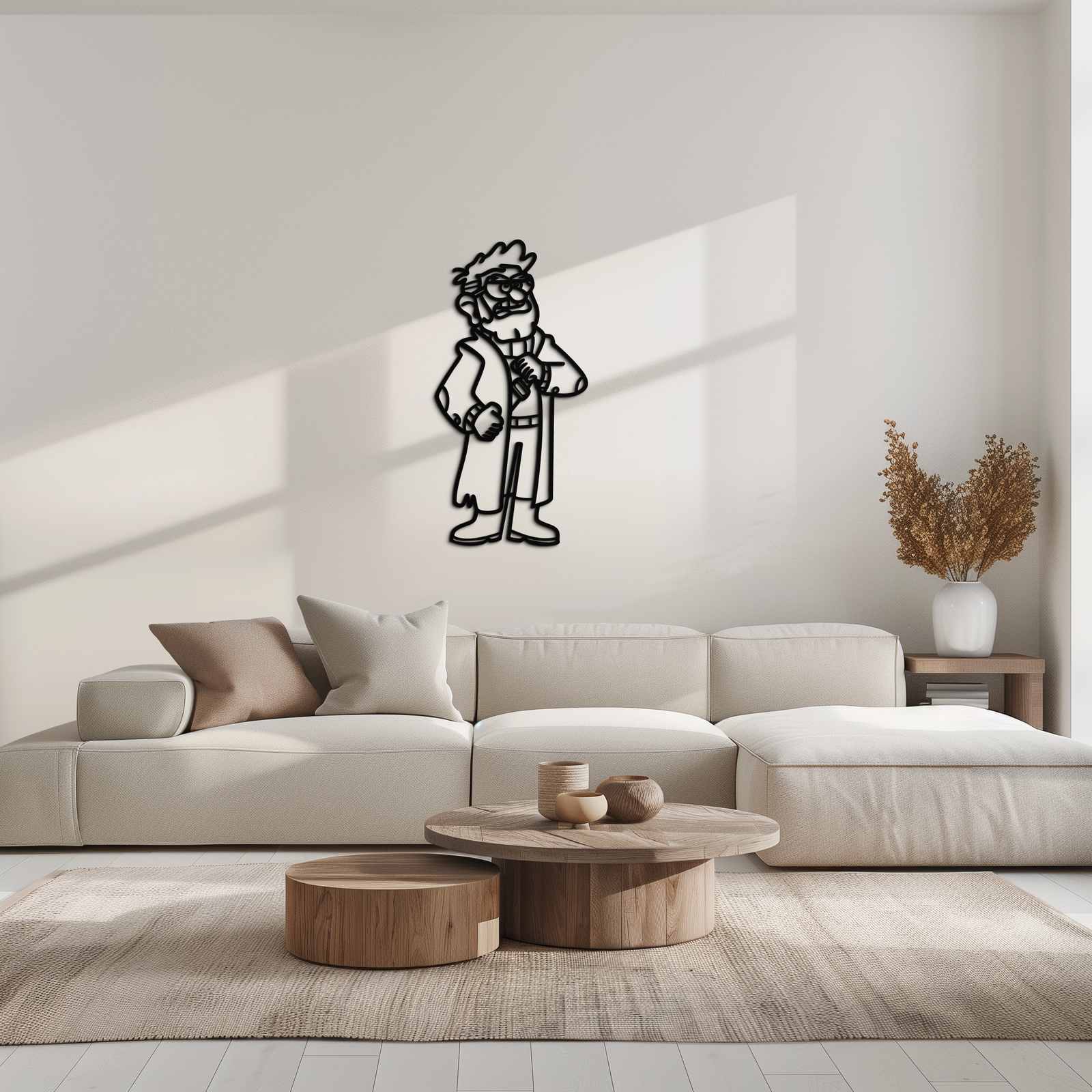 Stanford Pines Metal Wall Art – Gravity Falls-Inspired Silhouette for Fans- KAF664