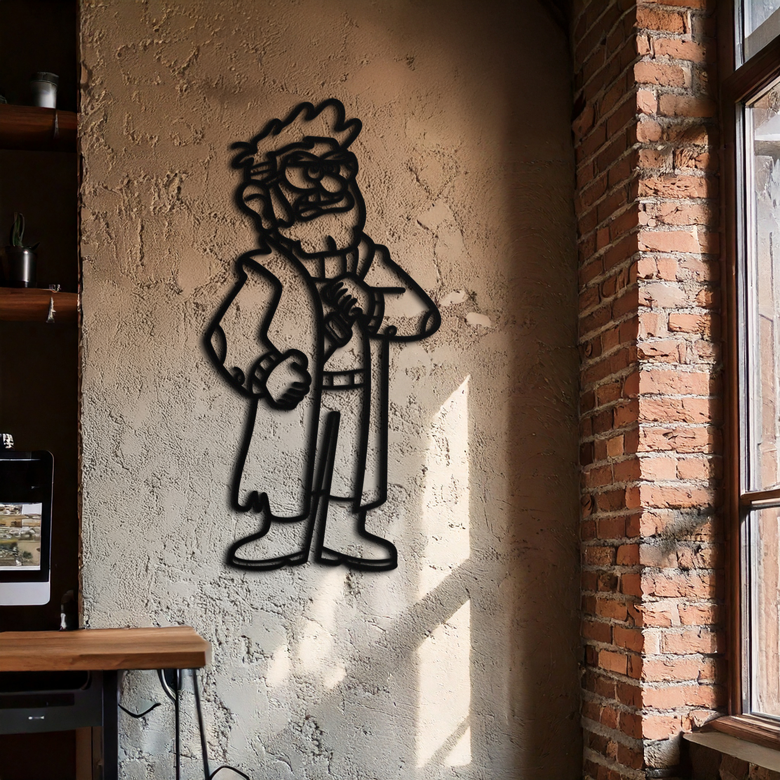 Stanford Pines Metal Wall Art – Gravity Falls-Inspired Silhouette for Fans- KAF664