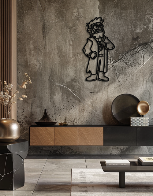 Load image into Gallery viewer, Stanford Pines Metal Wall Art – Gravity Falls-Inspired Silhouette for Fans- KAF664
