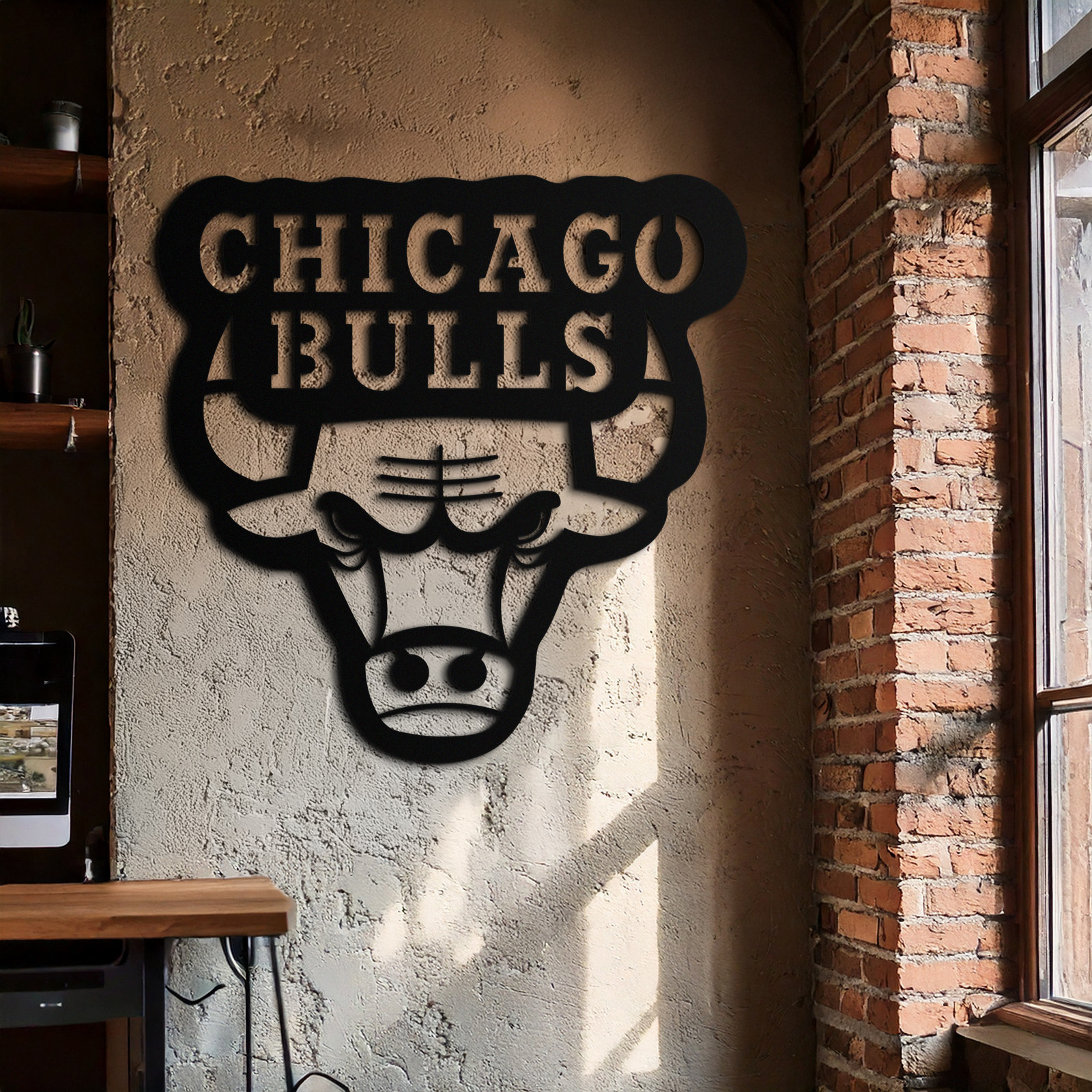 Chicago Bulls Logo Metal Duvar Sanatı – Spor Hayranları için Simgesel NBA Takım Amblemi- KAF672