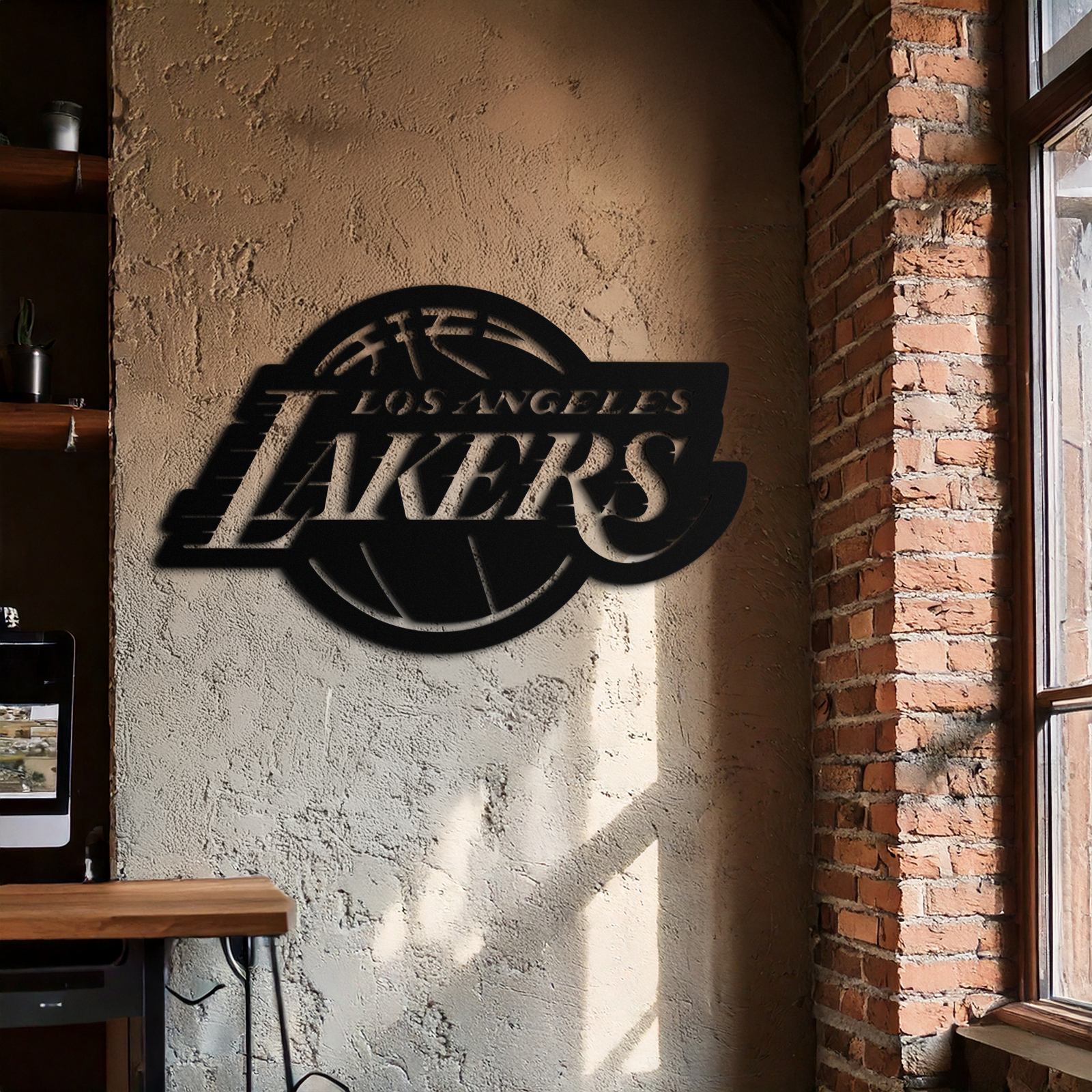 Los Angeles Lakers Logo Metal Duvar Sanatı – İkonik Basketbol Takımı Silüeti Dekoru- KAF674