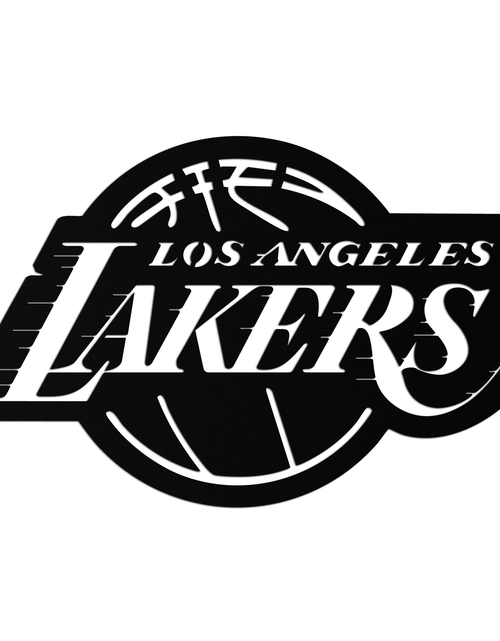 Resmi Galeri görüntüleyicisine yükleyin, Los Angeles Lakers Logo Metal Duvar Sanatı – İkonik Basketbol Takımı Silüeti Dekoru- KAF674
