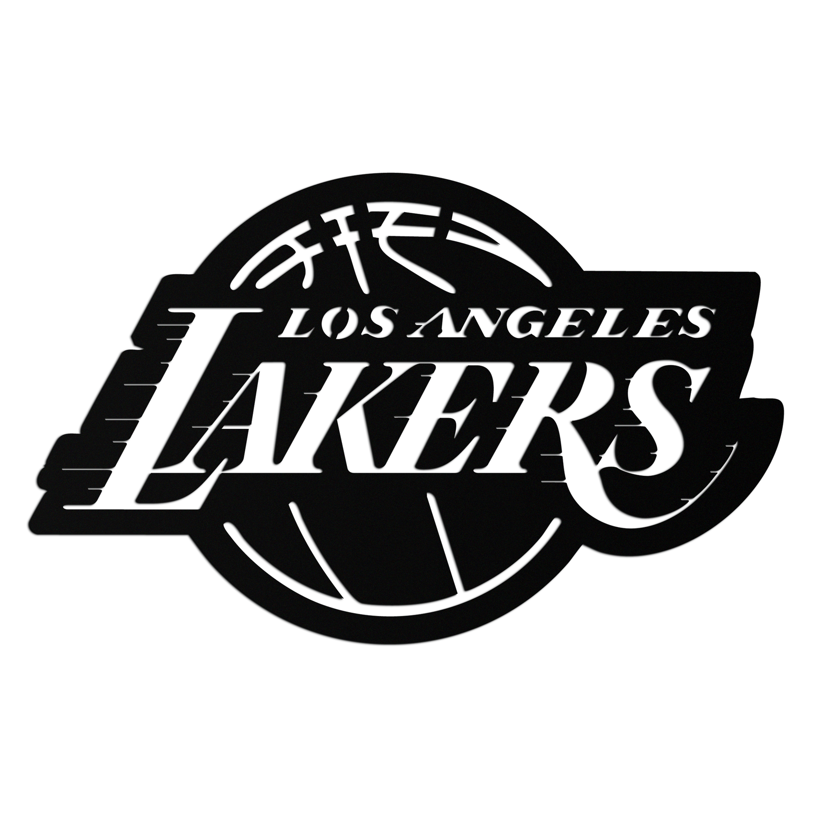 Los Angeles Lakers Logo Metal Duvar Sanatı – İkonik Basketbol Takımı Silüeti Dekoru- KAF674