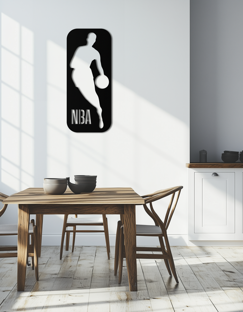 Resmi Galeri görüntüleyicisine yükleyin, NBA Basketbol Oyuncusu Silüeti Metal Duvar Sanatı – Oyun Odaları İçin Simgesel Spor Dekoru- KAF676
