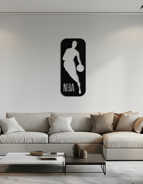 Resmi Galeri görüntüleyicisine yükleyin, NBA Basketbol Oyuncusu Silüeti Metal Duvar Sanatı – Oyun Odaları İçin Simgesel Spor Dekoru- KAF676
