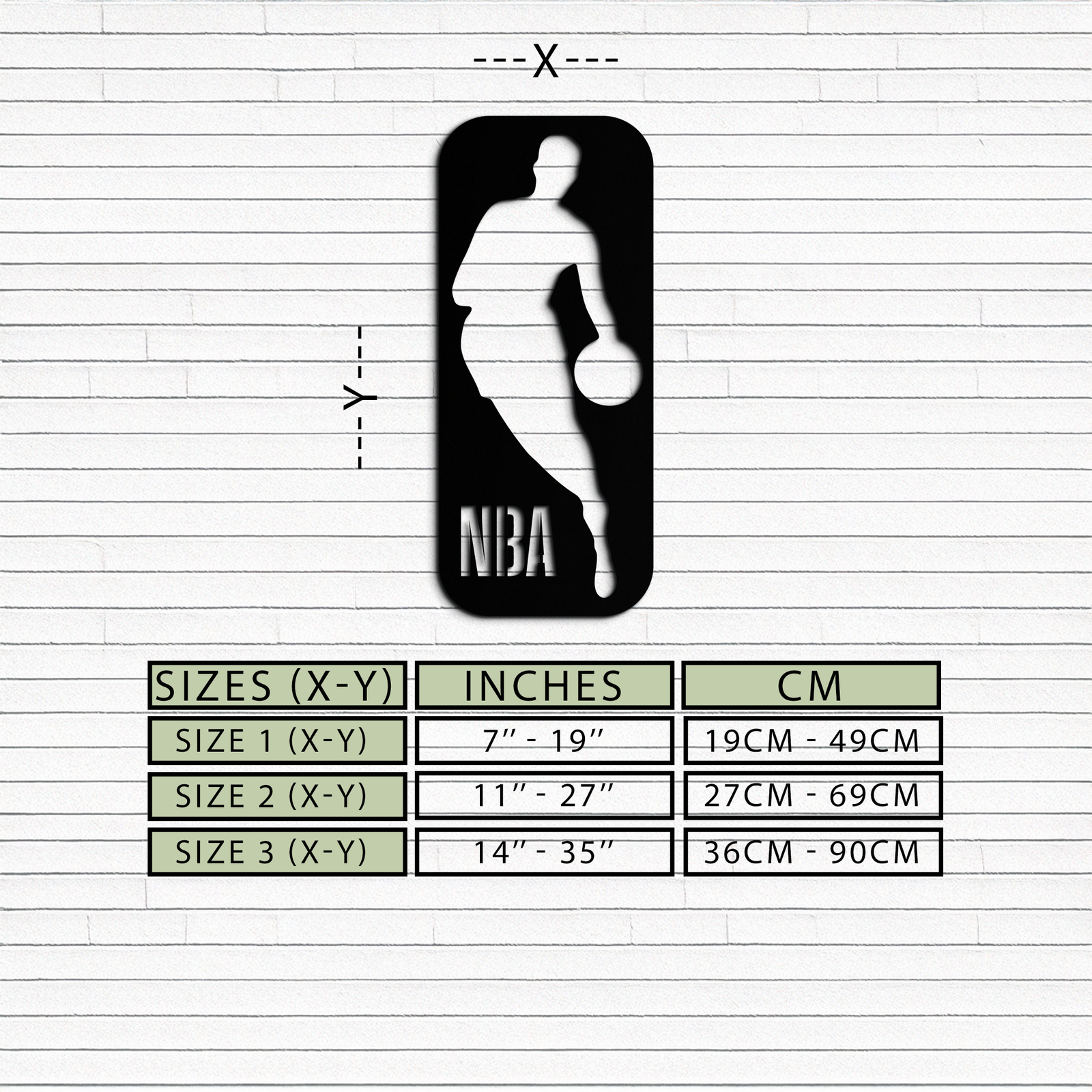 NBA Basketbol Oyuncusu Silüeti Metal Duvar Sanatı – Oyun Odaları İçin Simgesel Spor Dekoru- KAF676