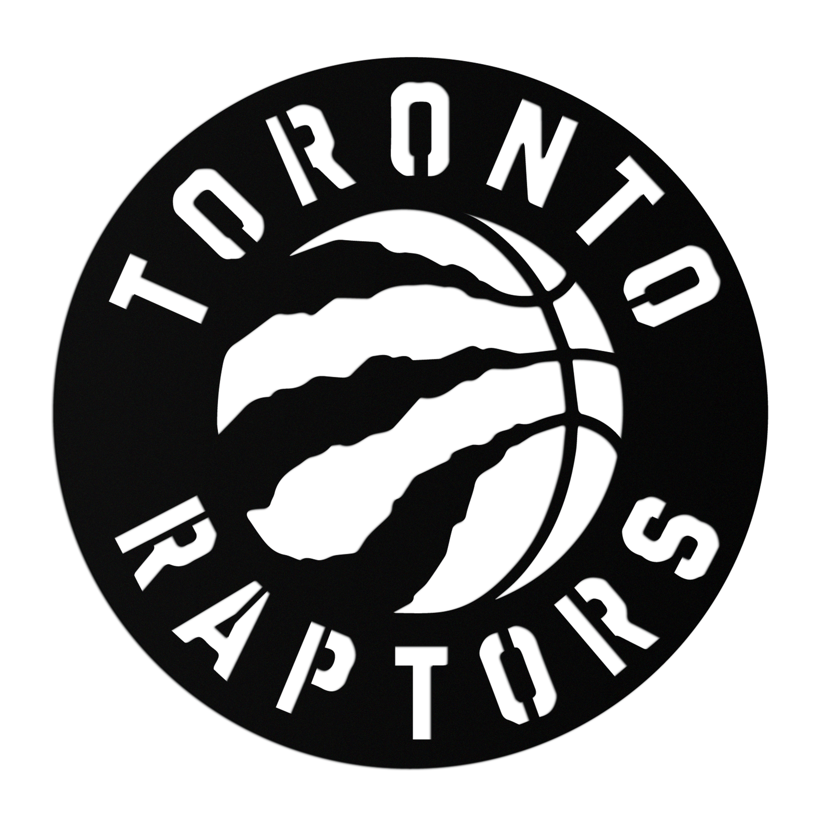 Toronto Raptors Logo Metal Duvar Sanatı – Spor Hayranları İçin Cesur Basketbol Amblemi- KAF678