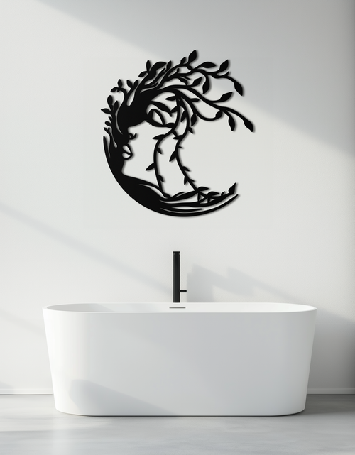 Load image into Gallery viewer, Tree Woman Silhouette Metal Wall Art – Nature-Inspired Feminine Design for Home Decor- KAF680
