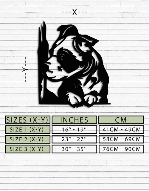 Load image into Gallery viewer, Cute Puppy Peeking Silhouette Metal Wall Art – Adorable Dog Decor for Pet Lovers- KAF685
