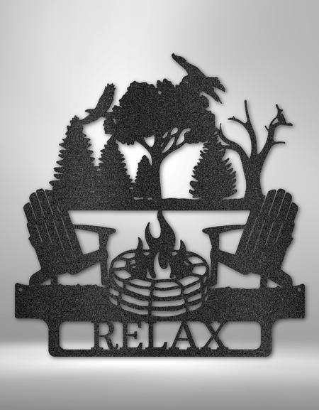 Kamp Ateşi Kişiselleştirilmiş Hediyeler - Özel Metal Tabela