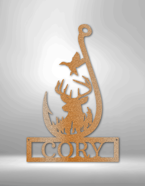 Load image into Gallery viewer, Deer Personalized Gifts - Custom Metal Sign
