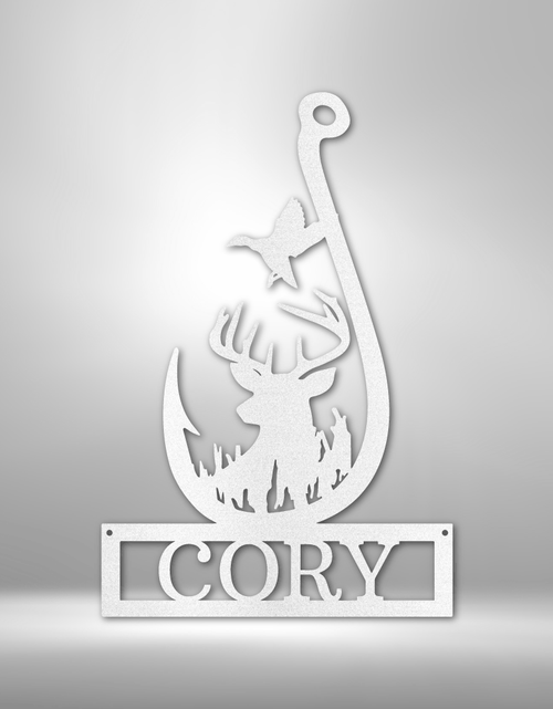 Load image into Gallery viewer, Deer Personalized Gifts - Custom Metal Sign
