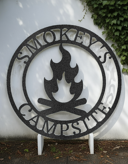 Kamp Ateşi Kişiselleştirilmiş Hediyeler - Özel Metal Tabela