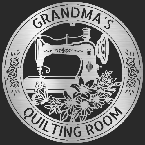 Load image into Gallery viewer, Sewing Sign - Personalized Metal Sign for Quilting Room Decor

