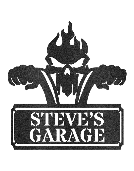 Garage Sign - Custom Metal Sign, Motorcycle Lover Gift, Gift For Father