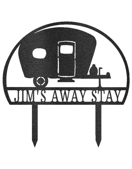 Kamp Alanı Kişiselleştirilmiş Hediyeler - Özel Metal Tabela