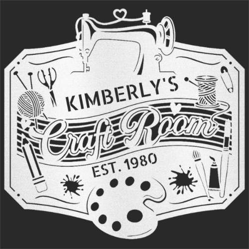 Load image into Gallery viewer, Craft Room Custom Metal Sign – Tailored for Sewing, Quilting, or Crochet

