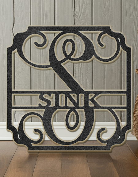 Klasik Aile Adı Kişiselleştirilmiş Hediyeler - Özel Metal Tabela