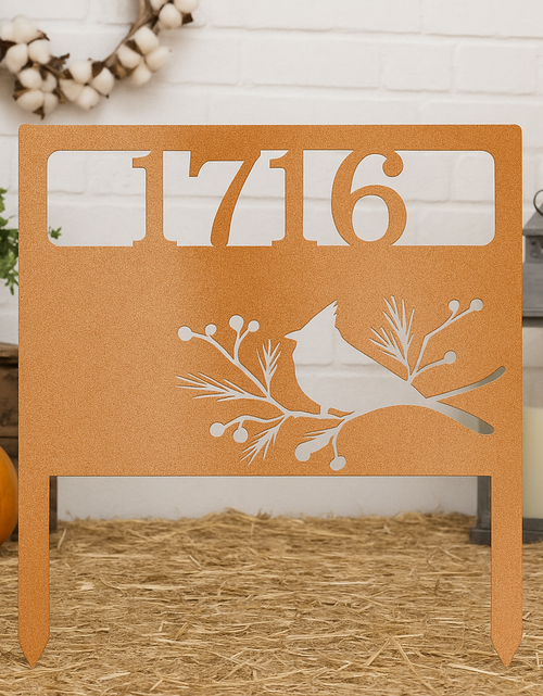 Load image into Gallery viewer, Bird Yard Personalized Gifts - Custom Metal Sign
