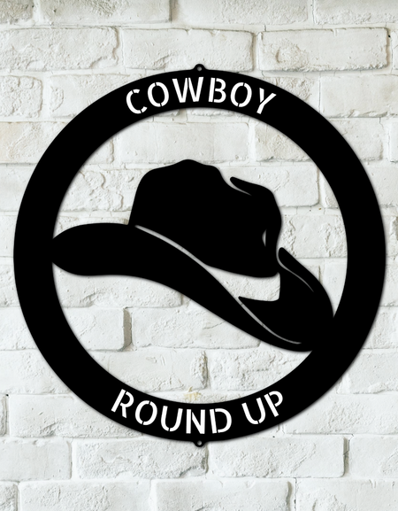 Kovboy Kişiye Özel Hediyeler - Özel Metal Tabela