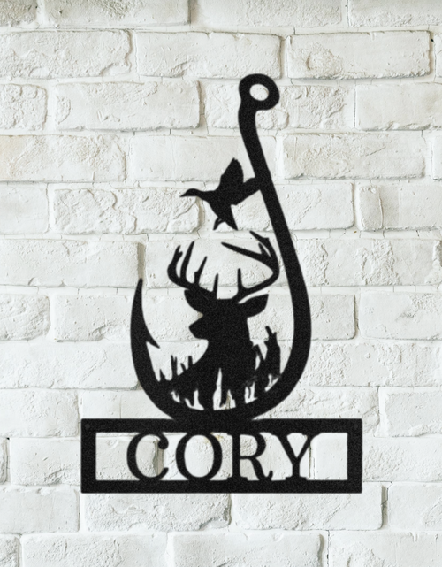 Load image into Gallery viewer, Deer Personalized Gifts - Custom Metal Sign
