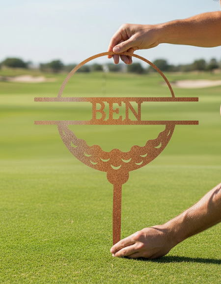 Golf Topu Kişiselleştirilmiş Hediyeler - Özel Metal Tabela