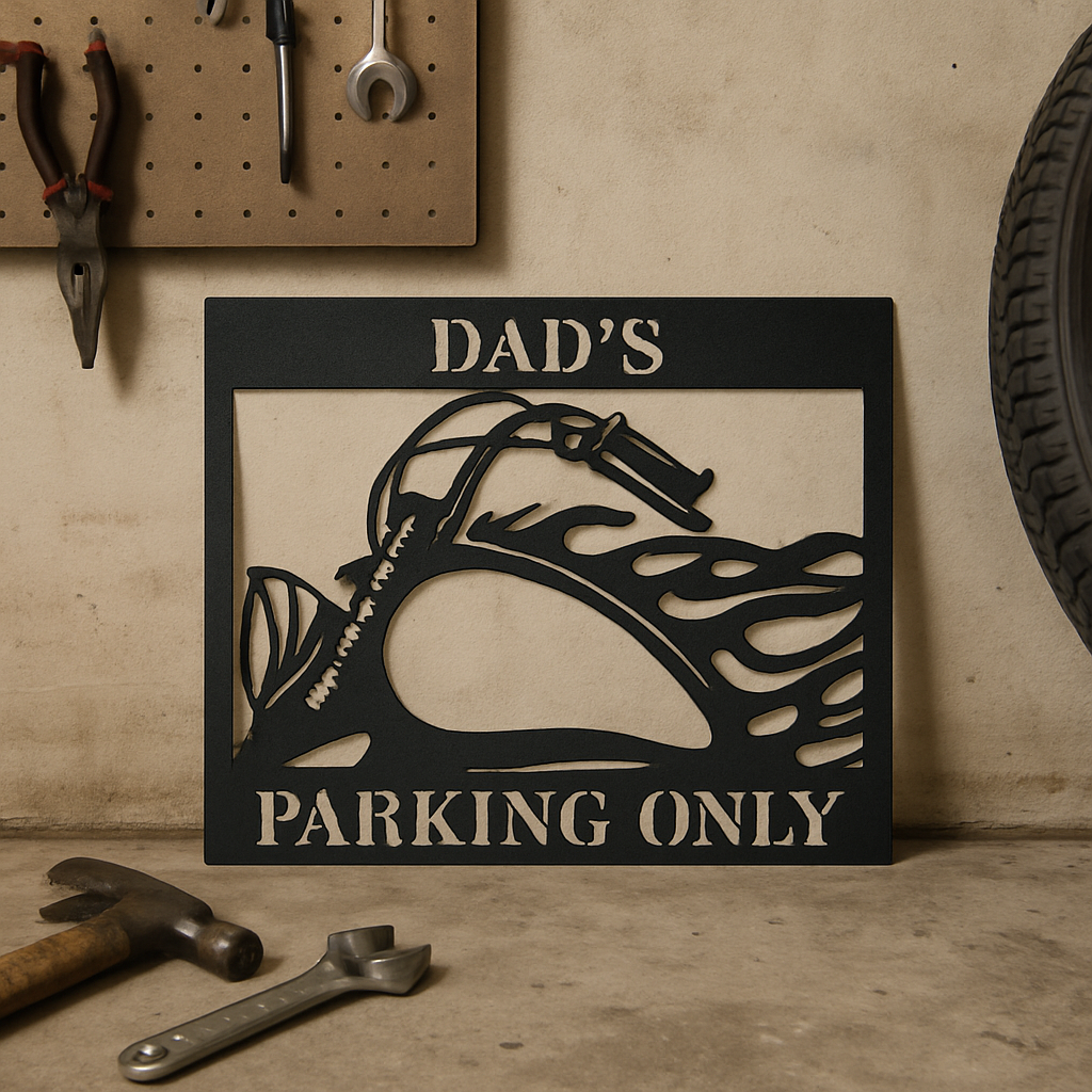 Hog Parking Kişiselleştirilmiş Hediyeler - Özel Metal Tabela