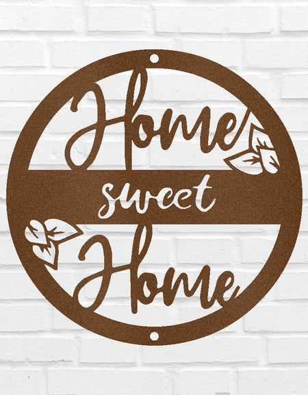 Home Sweet Home Metal Sign - Custom Metal Sign, Housewarming/Wedding Anniversary Gift