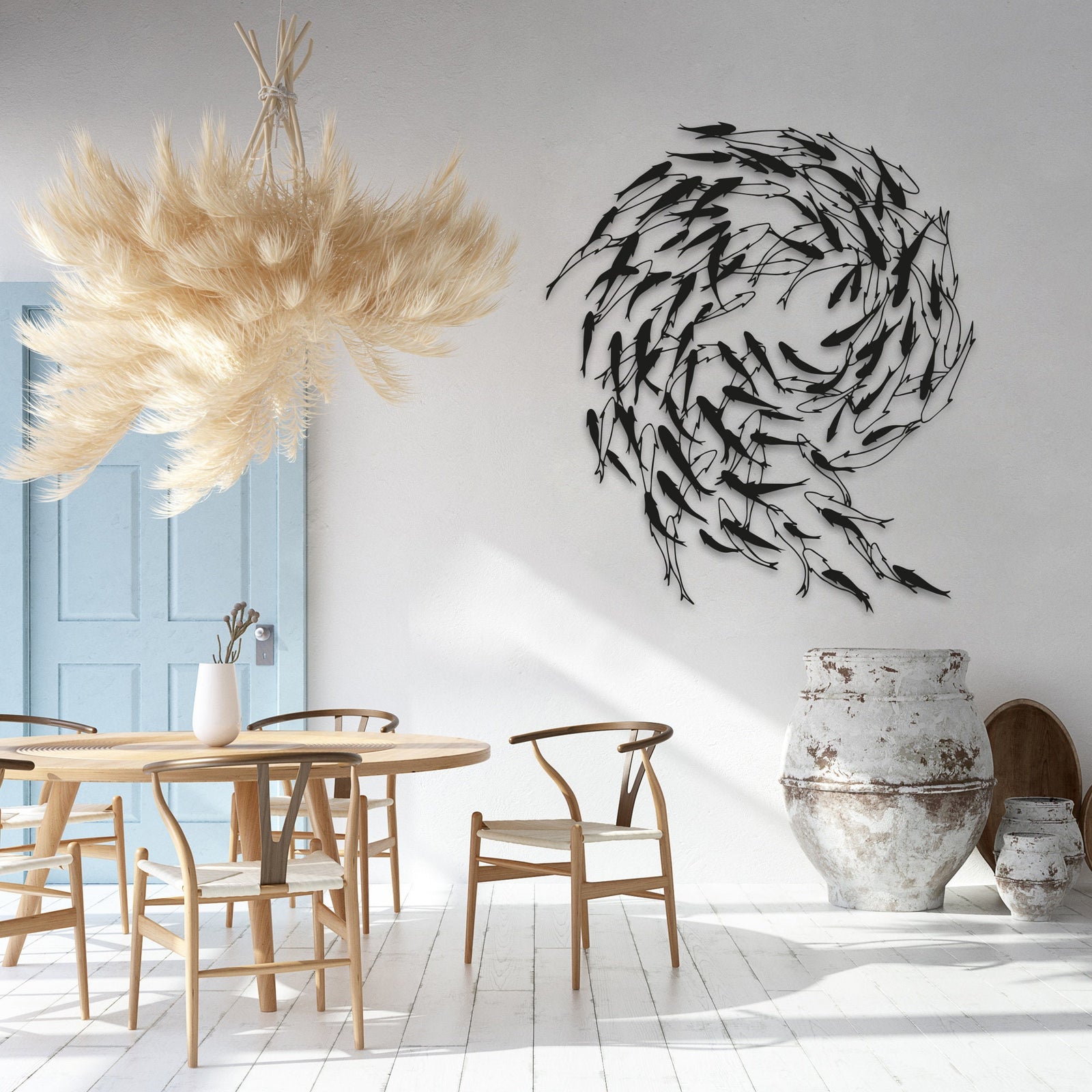 Metal Fish Wall Art Fish Family