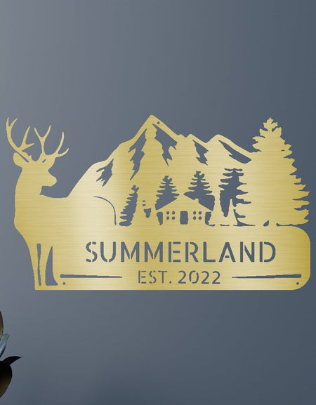 Kır Evi Kişiselleştirilmiş Hediyeler - Özel Metal Tabela