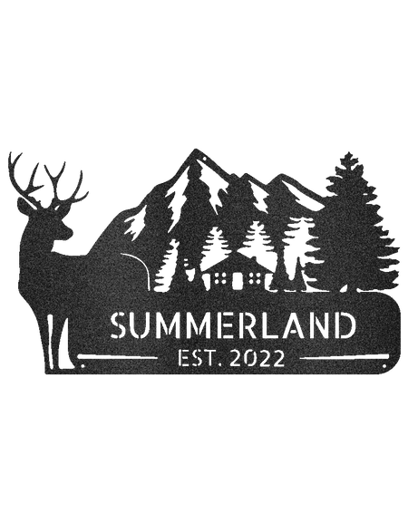 Kır Evi Kişiselleştirilmiş Hediyeler - Özel Metal Tabela