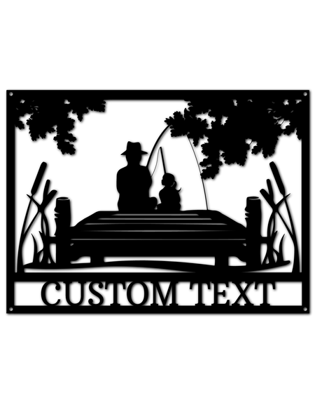 Daddy Daughter Memorial Personalized Gifts - Custom Metal Sign