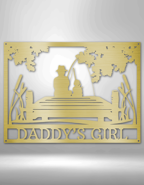 Load image into Gallery viewer, Daddy Daughter Memorial Personalized Gifts - Custom Metal Sign
