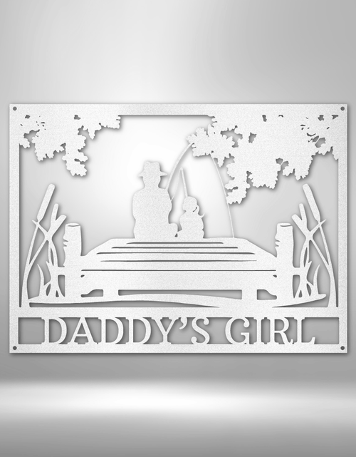 Load image into Gallery viewer, Daddy Daughter Memorial Personalized Gifts - Custom Metal Sign
