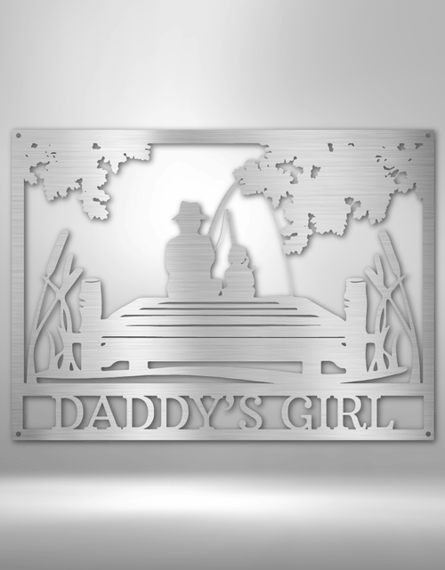 Load image into Gallery viewer, Daddy Daughter Memorial Personalized Gifts - Custom Metal Sign
