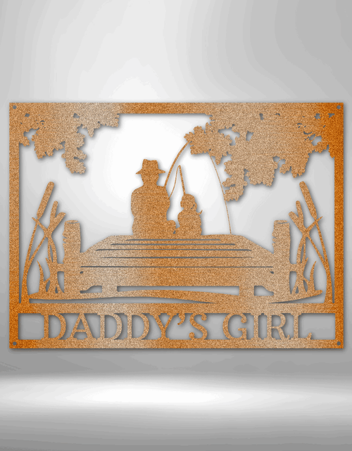 Load image into Gallery viewer, Daddy Daughter Memorial Personalized Gifts - Custom Metal Sign
